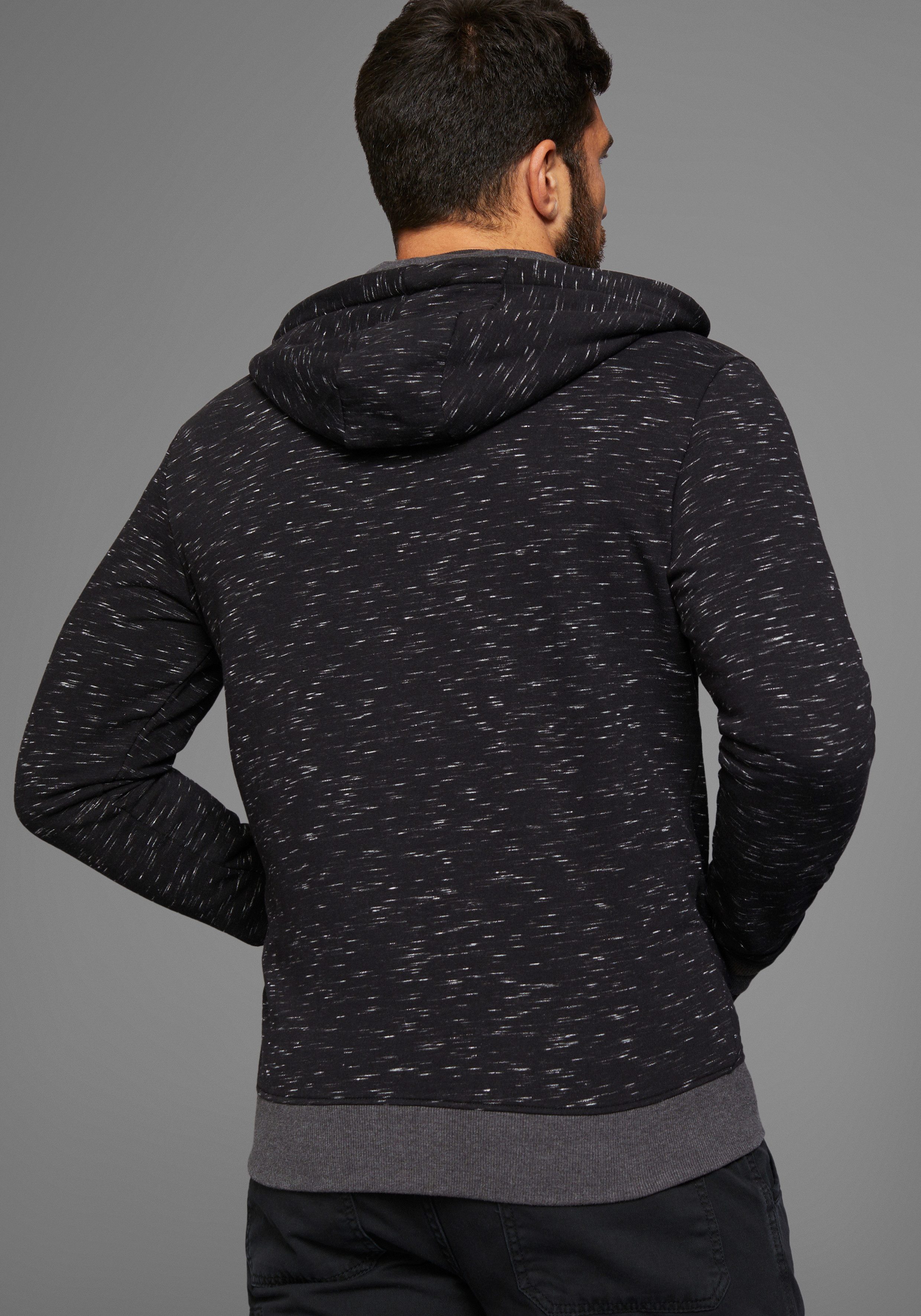 Man's World Kapuzensweatjacke mit Logo auf der Brust - NEUE KOLLEKTION günstig online kaufen