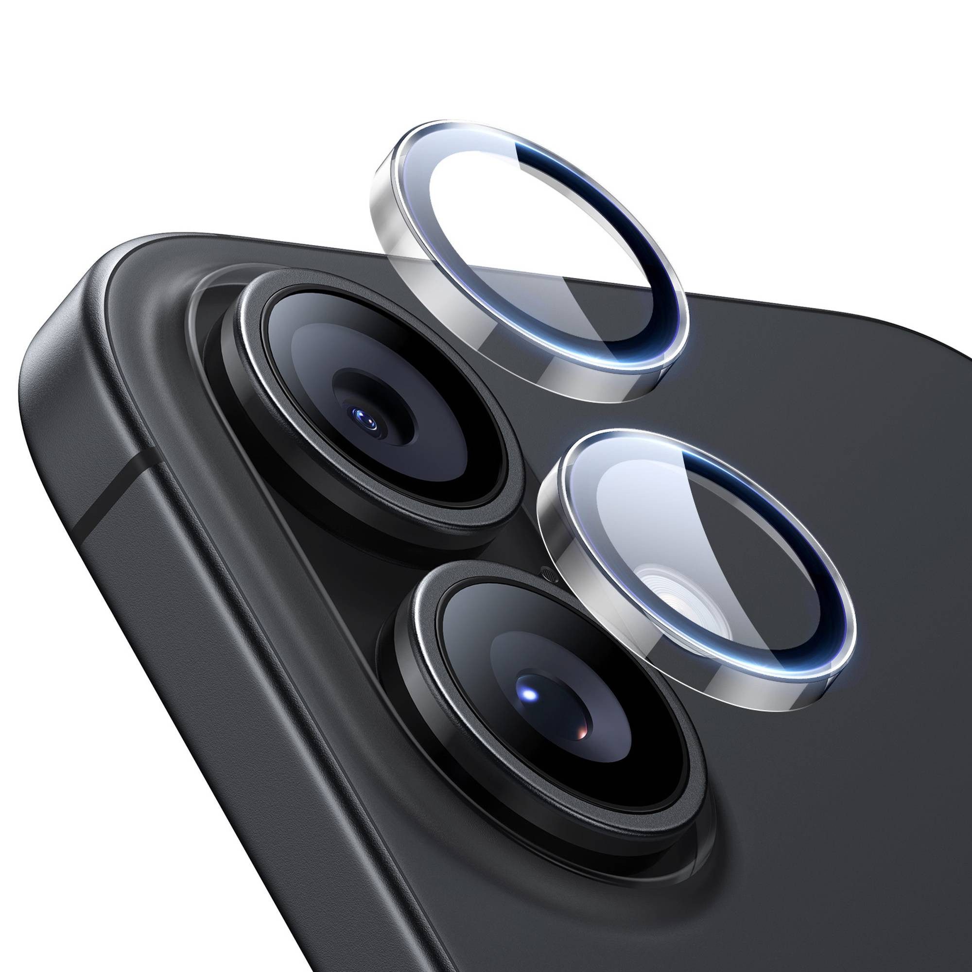 ESR Displayschutzglas Armorite Kameralinsen Schutz für iPhone 17/16/16 Plus, Hüllenfreundlich, 50kg Punktkafttest, Kratzfest