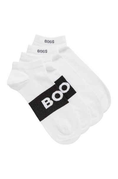 BOSS Businesssocken 2P AS Logo CC (Packung, 2-Paar, 2er Pack) mit großem, eingestricktem BOSS Logo-Schriftzug