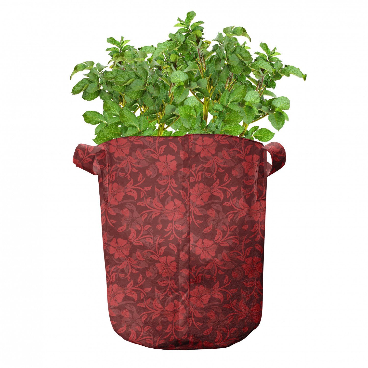 hochleistungsfähig und für rot Blumen-Blätter Griffen Pflanzen, mit Abakuhaus Stofftöpfe wirbelt Pflanzkübel