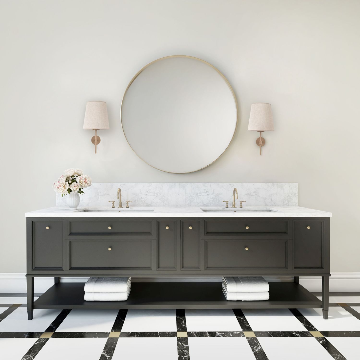 Licht-Erlebnisse Wandleuchte INARO, ohne Leuchtmittel, Metall Stoff E27 38,5 cm hoch Beige Modern