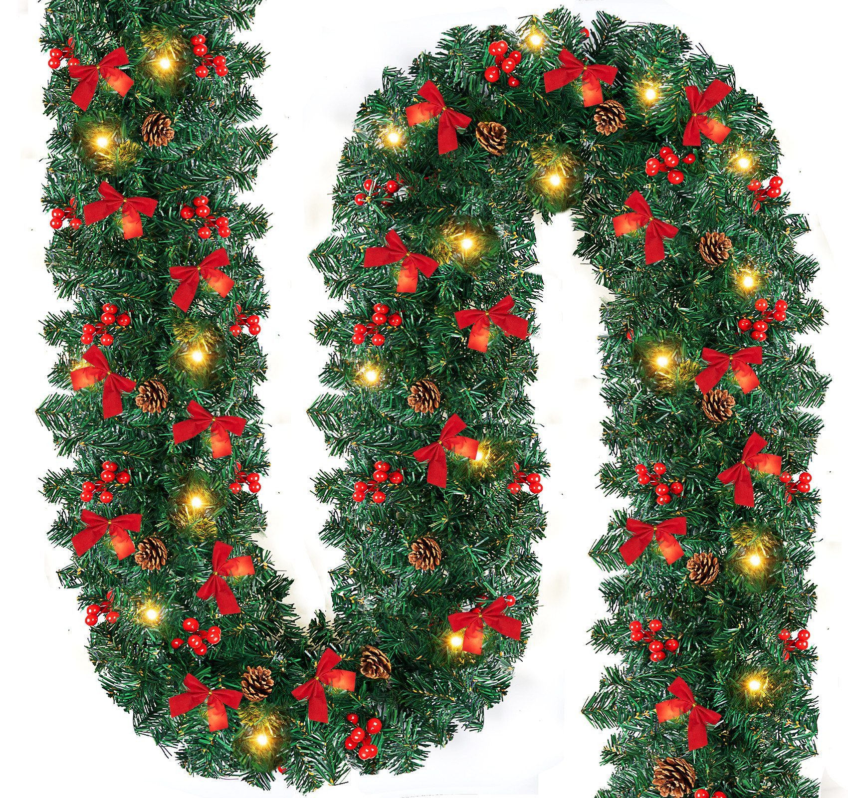 Kunstgirlande Weihnachtsgirlande, 2.7M, mit Tannenzapfen und günstig online kaufen