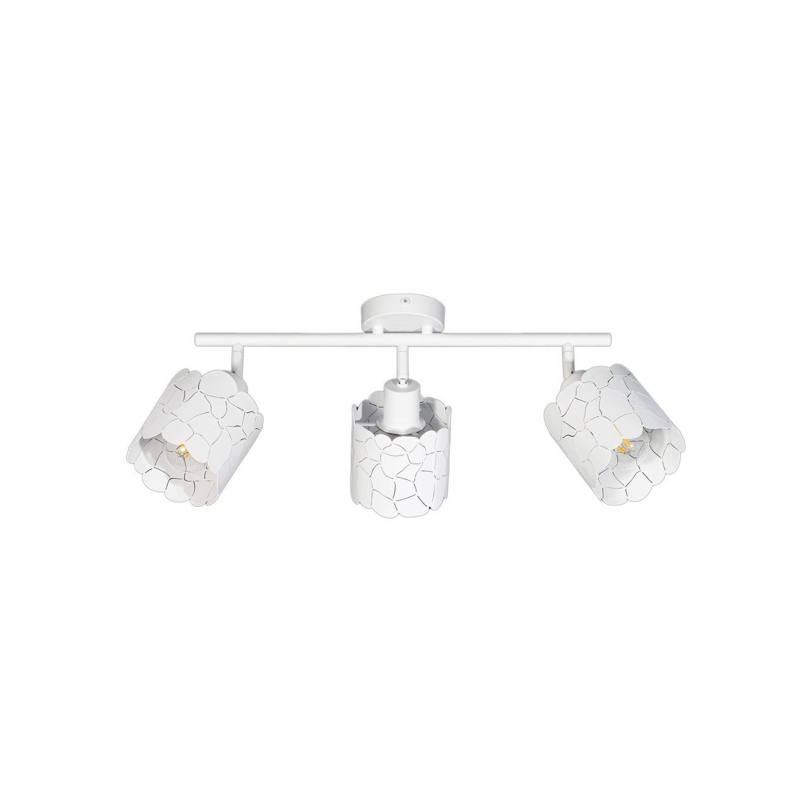 Lindby Deckenstrahler Aralena, Metall, Weiß IP20, 3 x 15 W LED