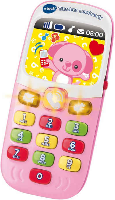 Vtech® Spieltelefon »VTech Baby Tierchen Lernhandy, pink«, mit Licht und Sound