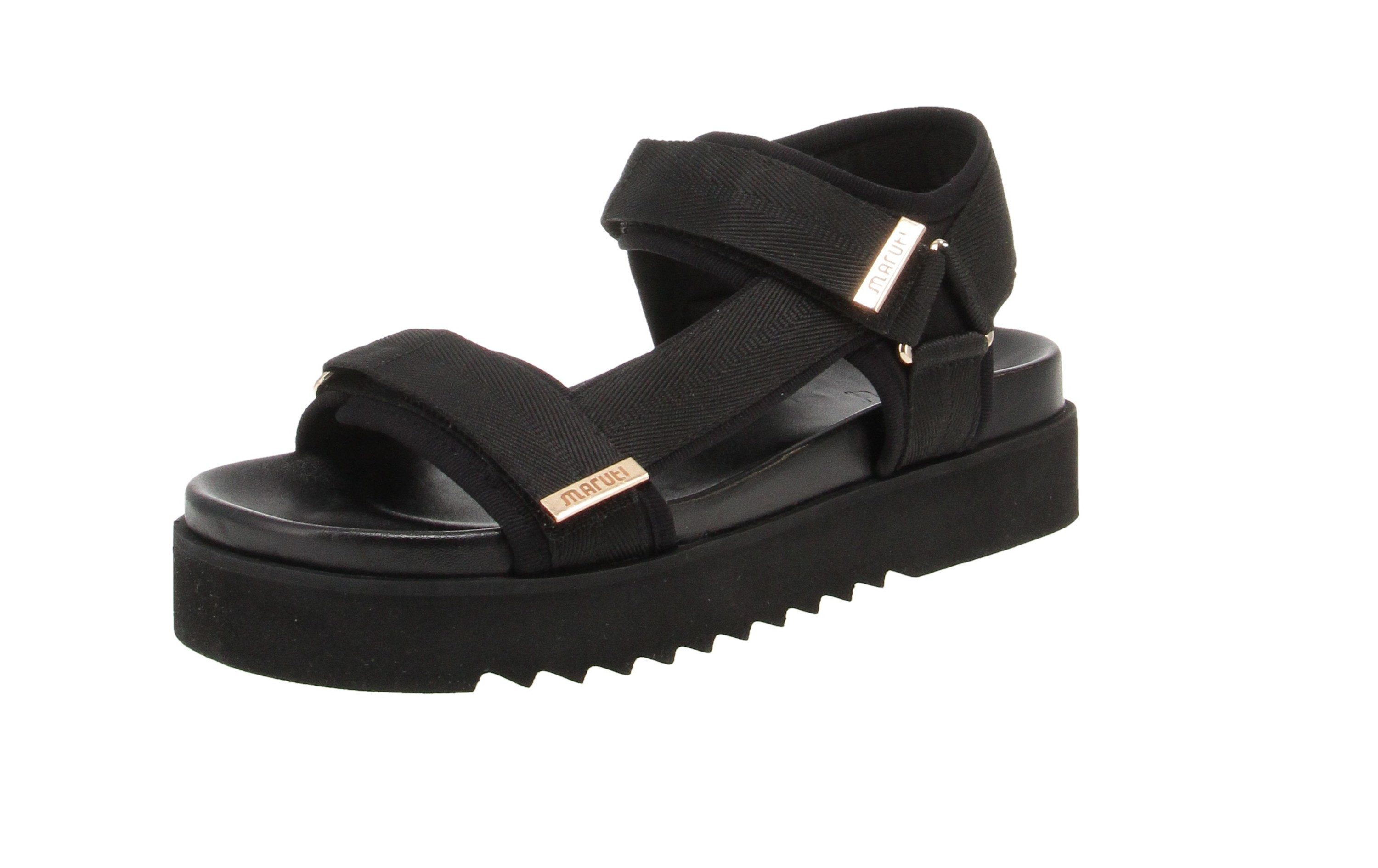 Maruti Maruti 66.1653.01-A00 Beau Textile - Damen Schuhe Sandaletten - Black Sandale