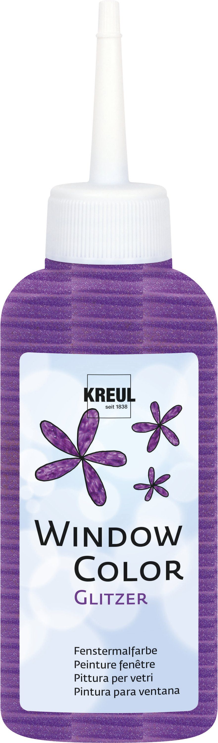 Fenstersticker, Kreul, 80 ml Glitzer-Violett