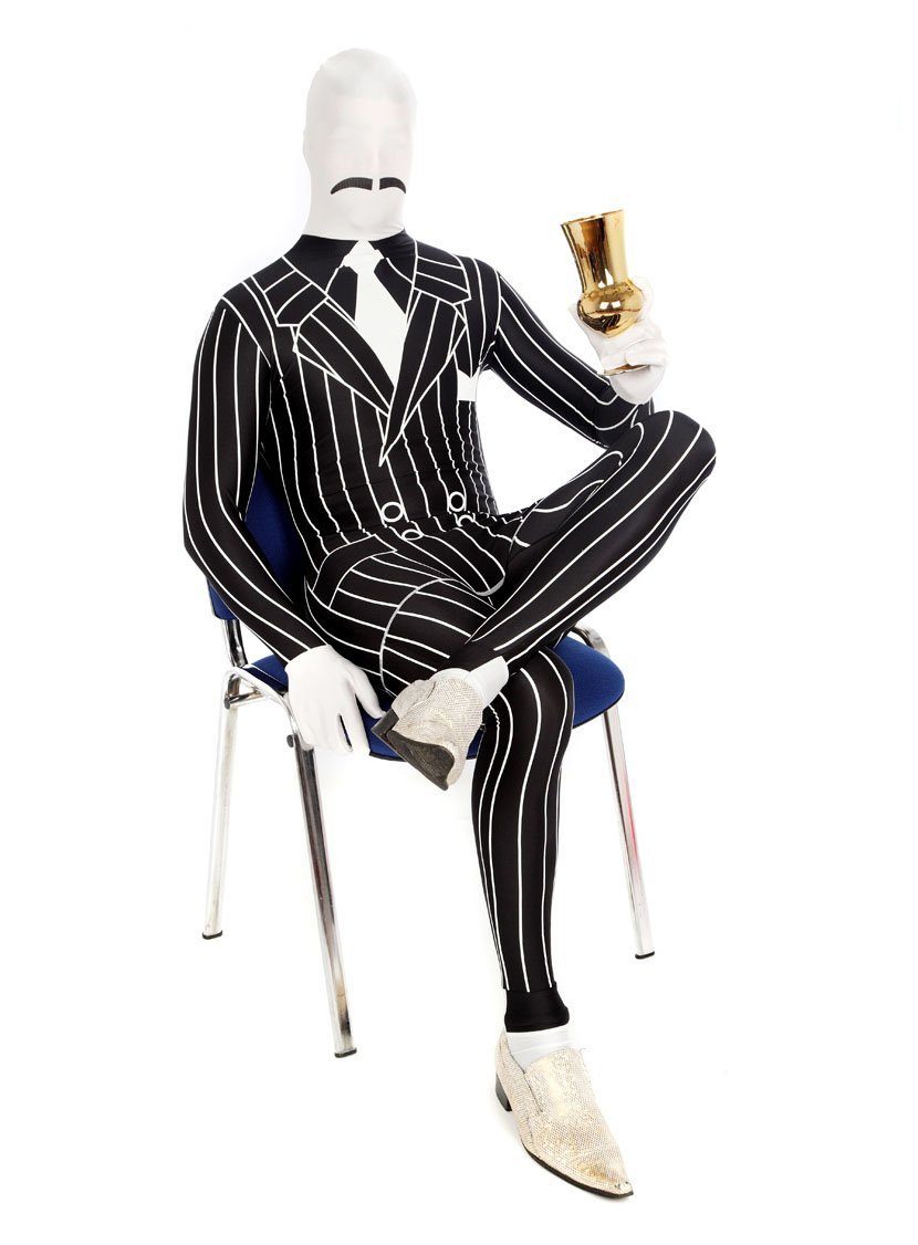 Morphsuits Kostüm Gangster - Ganzkörperkostüm Anzug für Karneval, Original Morphsuits – die Premium Suits für die besonderen Anlässe