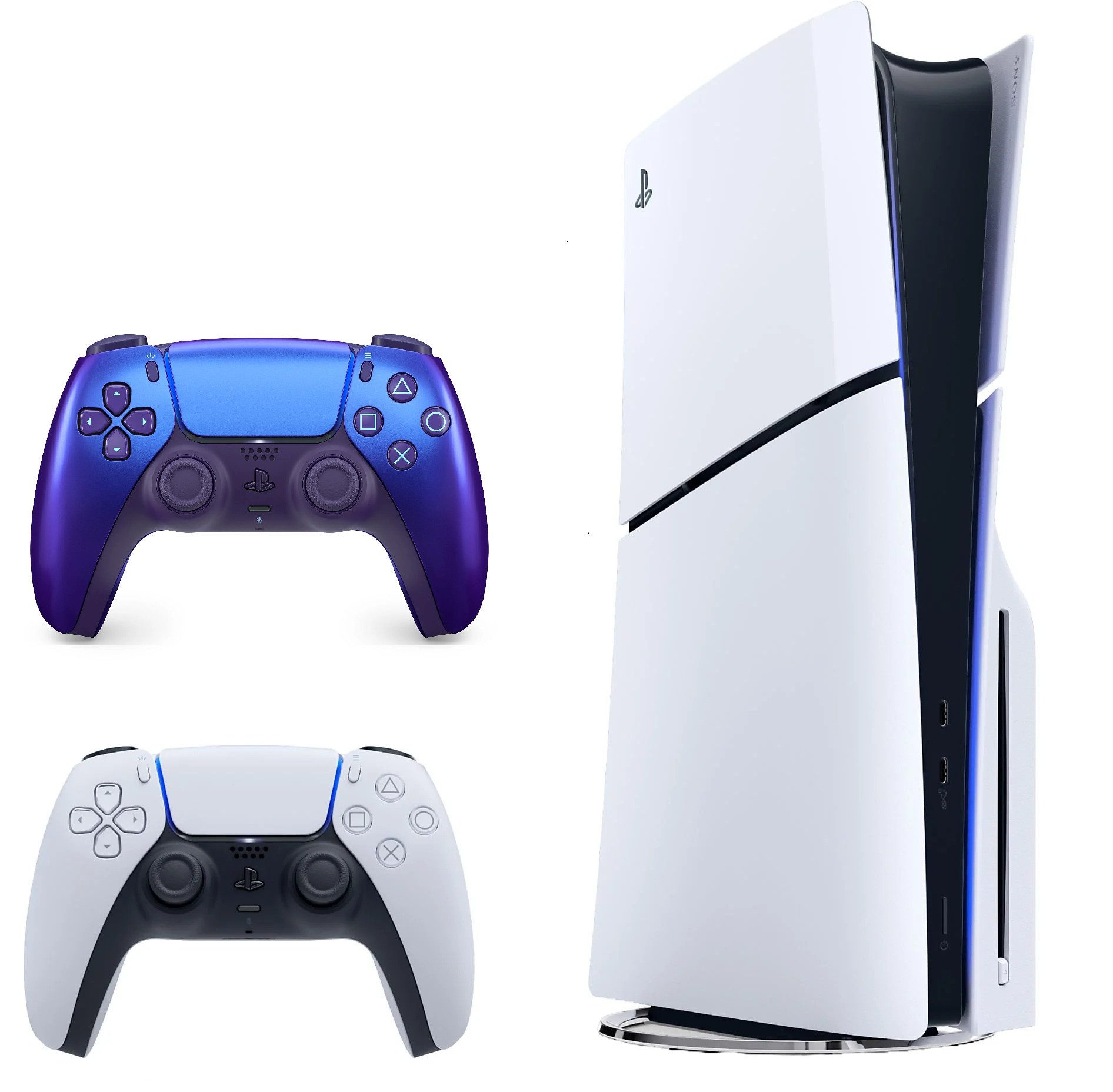Playstation Playstation 5 Slim 1TB mit Blu-ray Laufwerk + 2 Controller Wunschfarbe