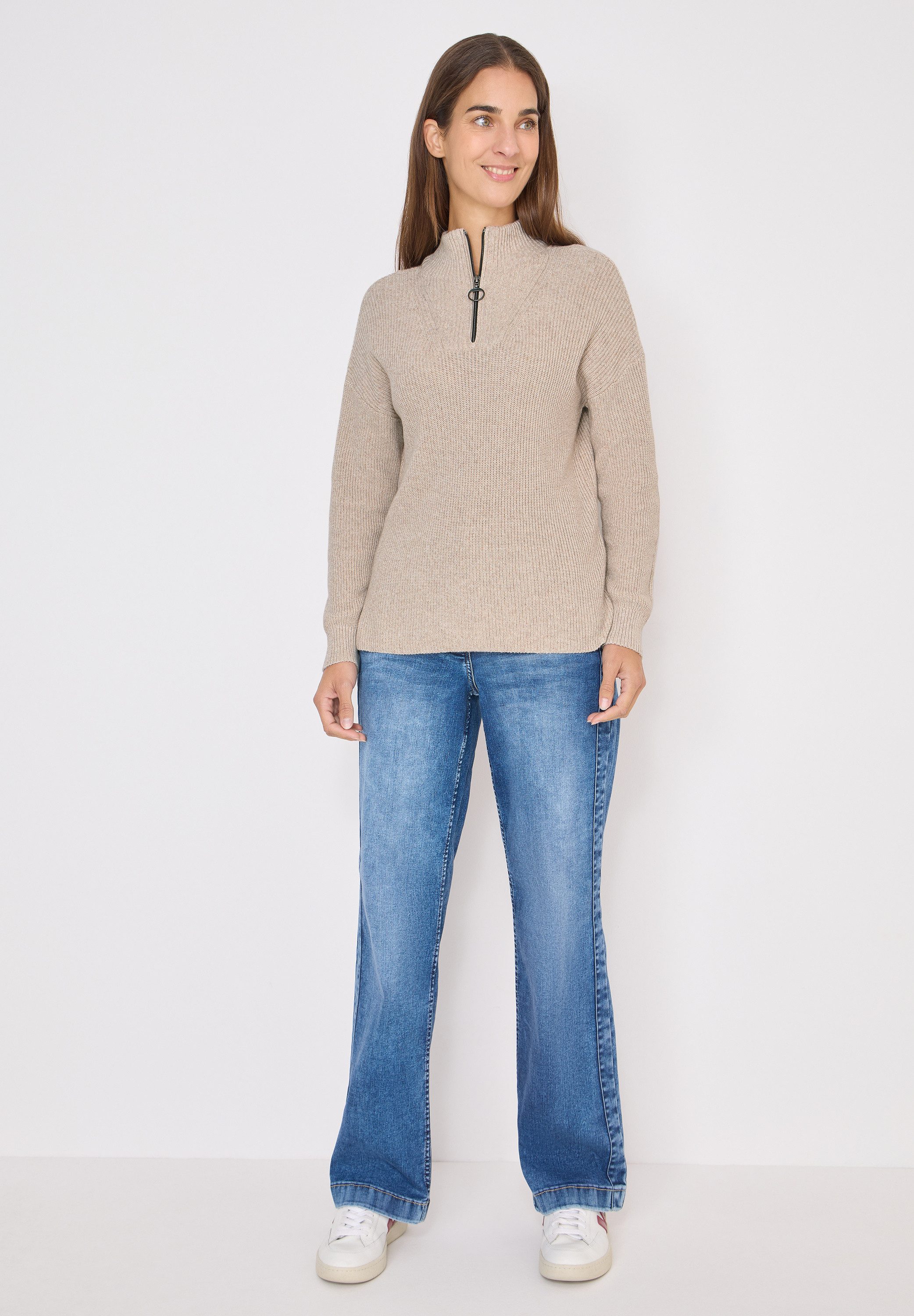 CECIL Strickpullover aus reiner Baumwolle