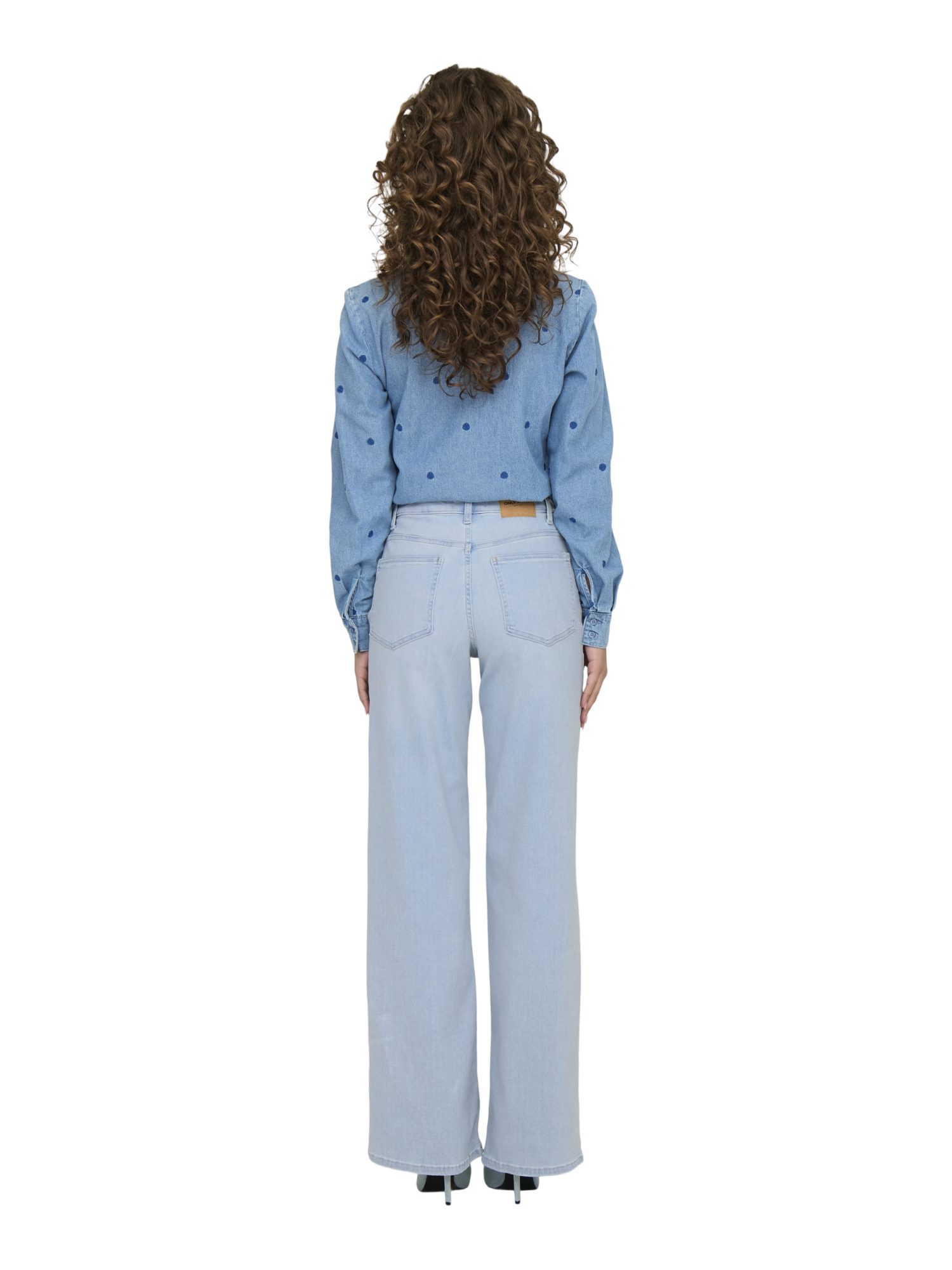ONLY Jeansleggings 2026 8_PRESPRING blau,Casual,Baumwolle,Unifarben,Wide Leg,Hoch – Bild 4 von 5