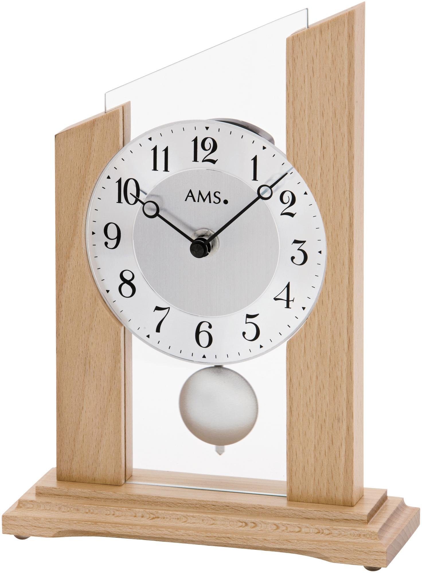 AMS Pendeltischuhr T1171 Wohnzimmer, Esszimmer, Holz, buchefarben,Made in G günstig online kaufen