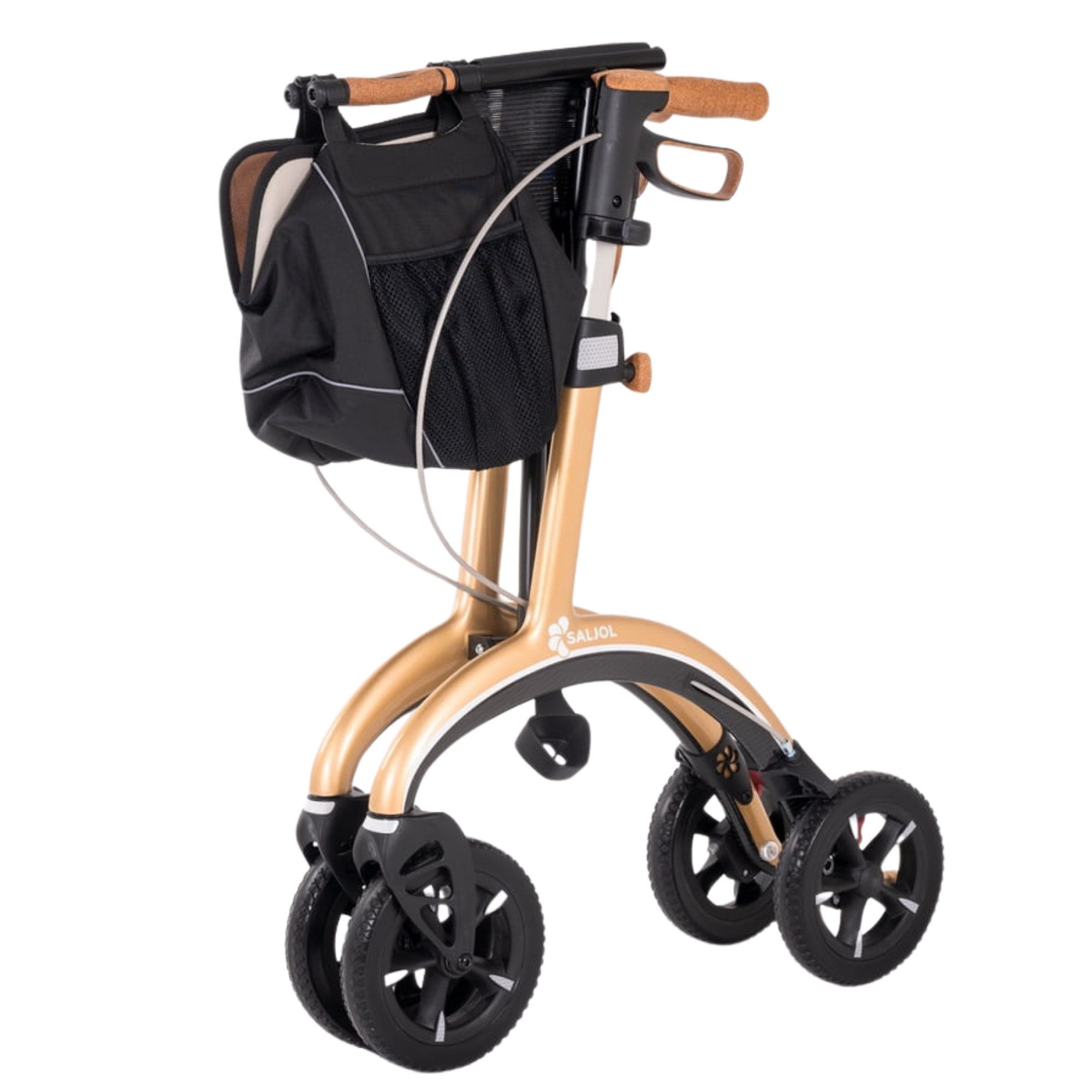 Saljol Rollator Saljol Carbon Rollator mit Vollausstattung, Premium Rollator nur 5,6 Kg