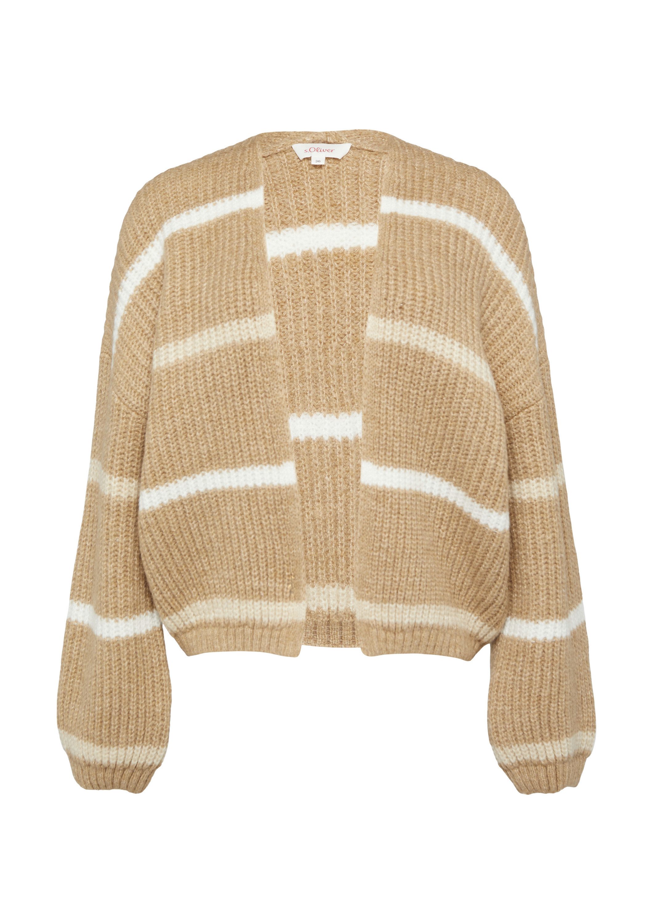 s.Oliver Cardigan Strickjacke Kurzer Cardigan mit überschnittenen Schultern günstig online kaufen