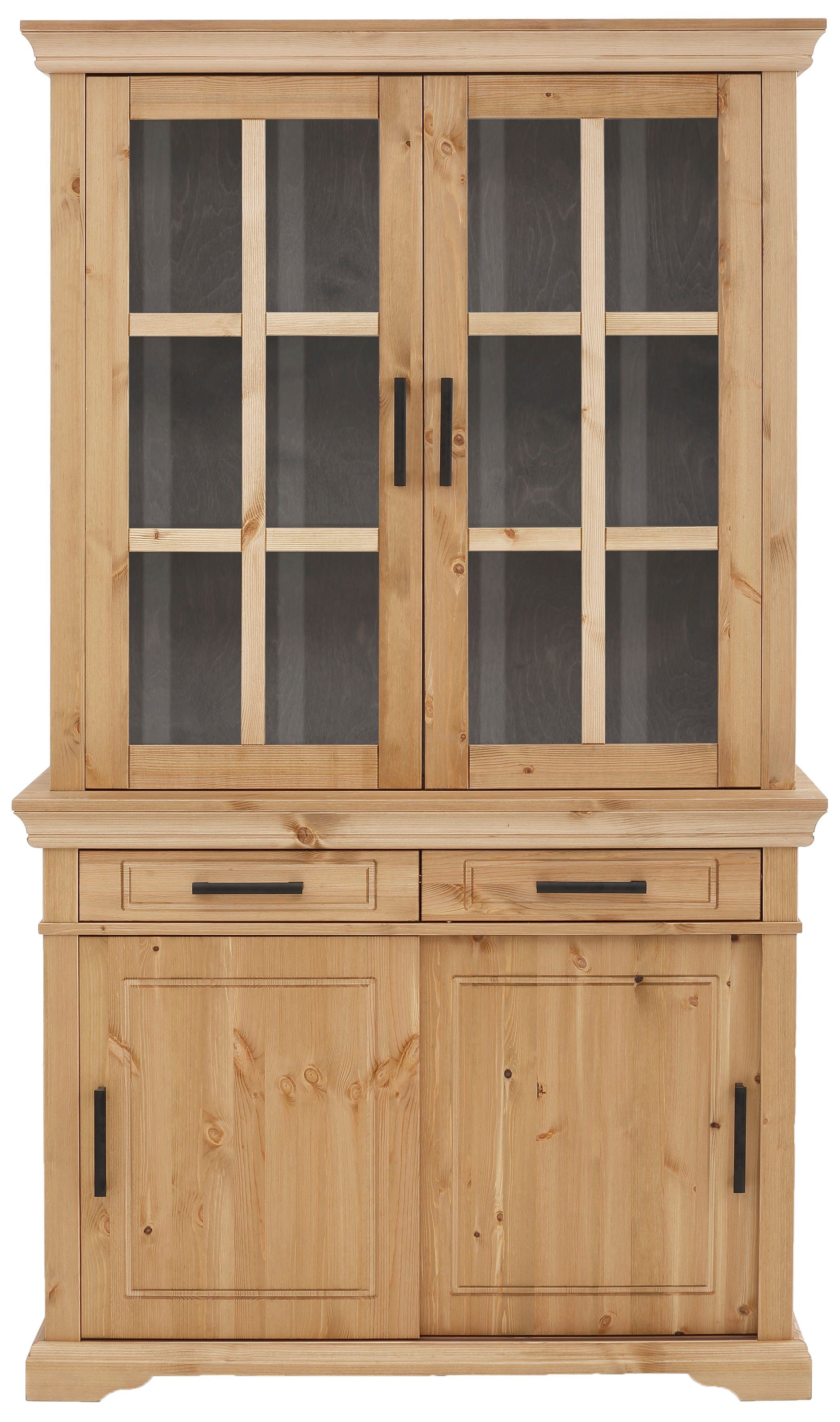 Home affaire Vitrine Anabel aus massiver Kiefer, Breite 110 cm