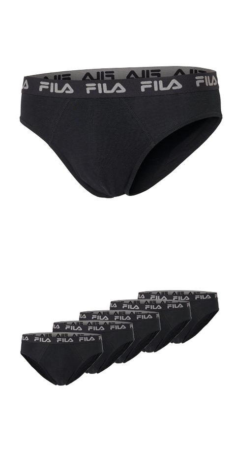 Fila Slip MAN BRIEF (5er Pack) mit feuchtigkeitsableitender Technologie