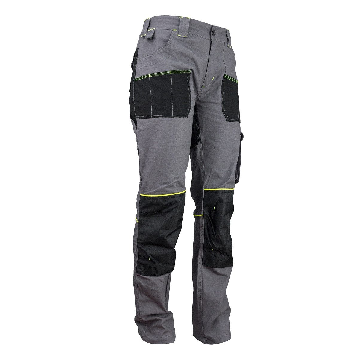 Urgent Arbeitshose Arbeitshose Berufshose Bauhose Bundhose Weich Baumwolle Elasthan GRAU