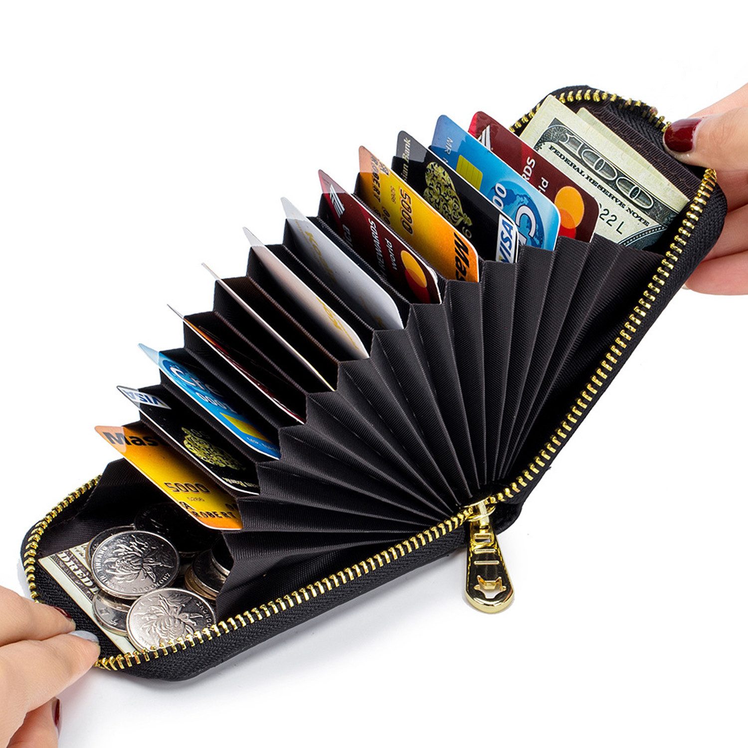 OKWISH Kartenetui Damen Kreditkartenetui Karten Halter Kartenhalter Visiten günstig online kaufen