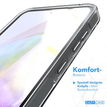EAZY CASE Handyhülle Samsung Galaxy A55 Slimcover Clear Clear 6,6 Zoll, durchsichtige Hülle Ultra Dünn Silikon Backcover TPU Telefonhülle Klar