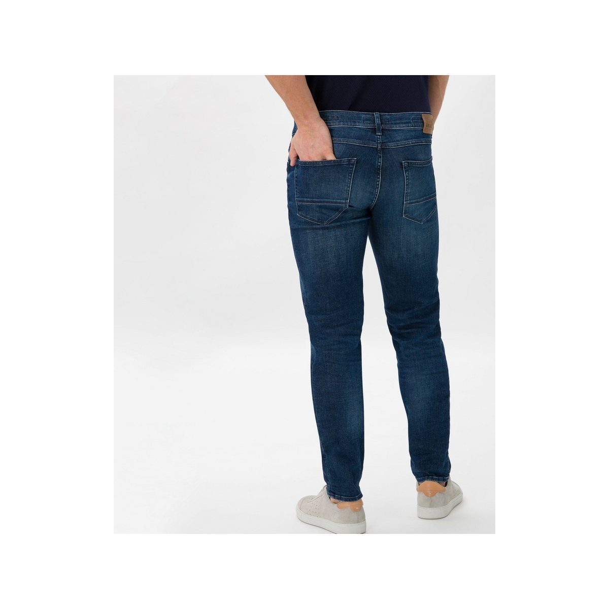 blau (1-tlg) Brax 5-Pocket-Jeans