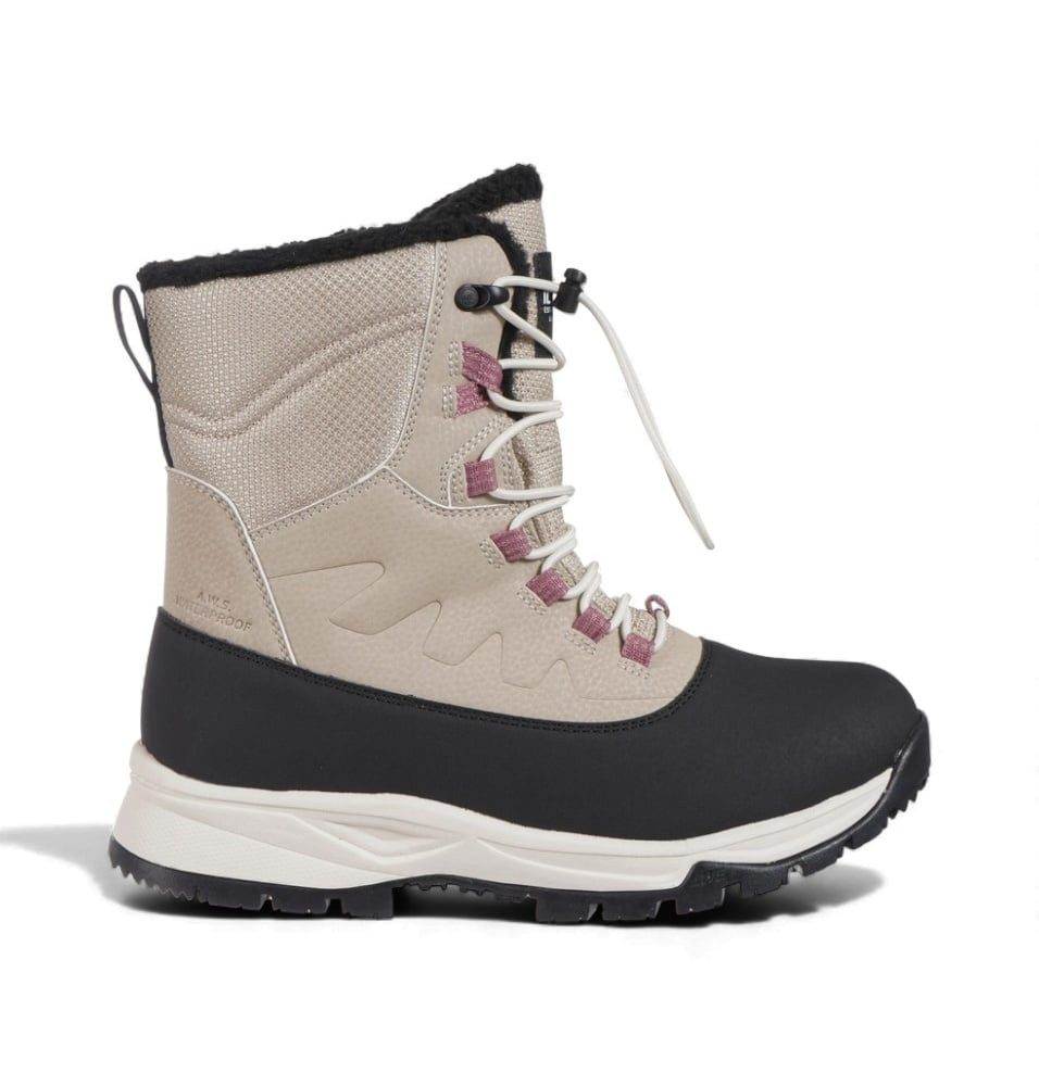 Icepeak Winterschuhe Alofi MS (wasserdicht) beige/schwarz Damen Winterstief günstig online kaufen