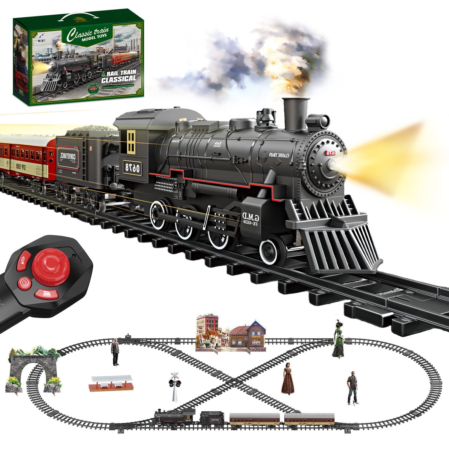 Esun Spielzeug-Zug Elektrische Zug Spielzeug, Eisenbahn Elektrisch mit Fern günstig online kaufen