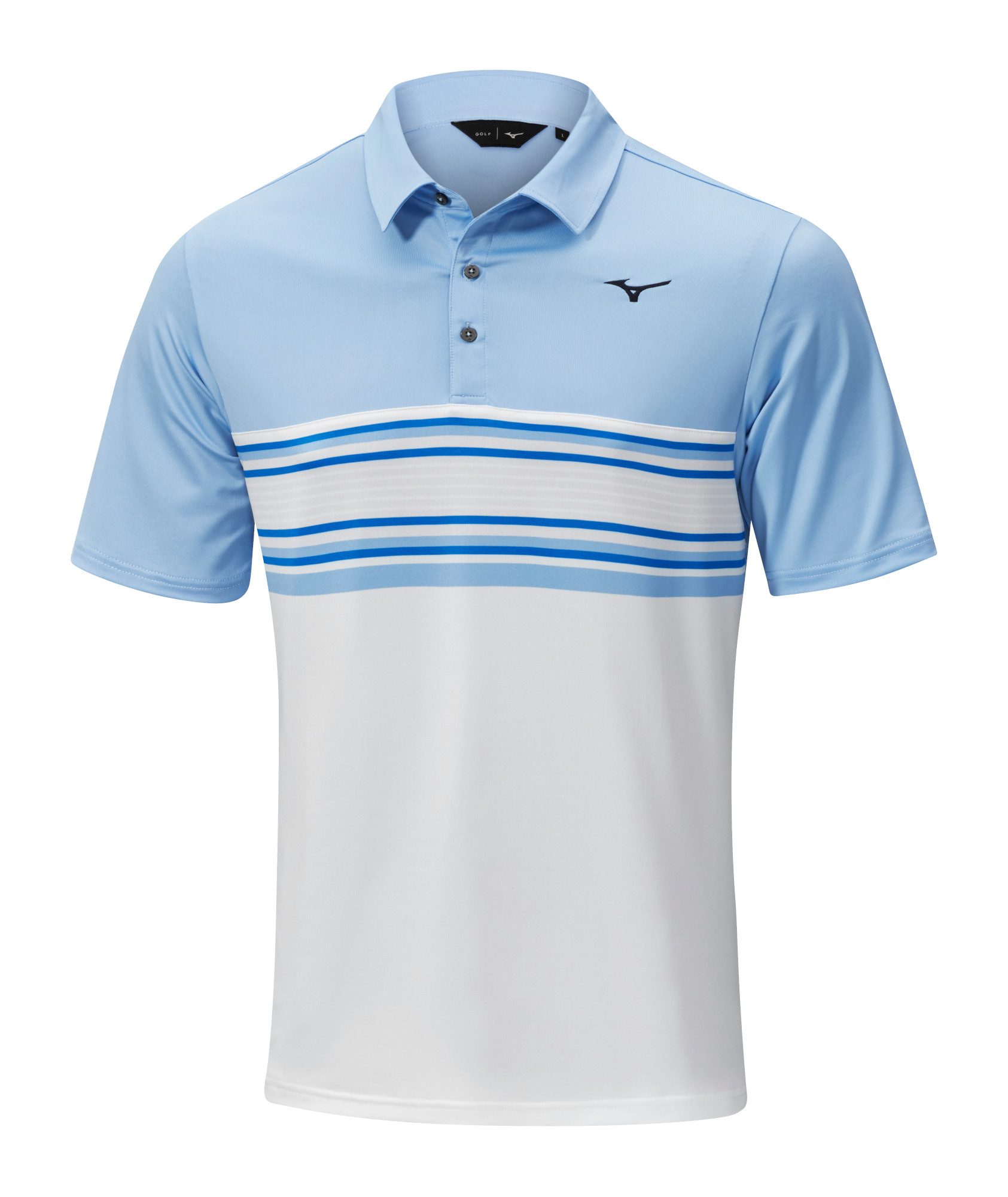 Mizuno Poloshirt Mizuno Golf Polo Quick Dry Oceanic Hellbau-Weiß Herren günstig online kaufen