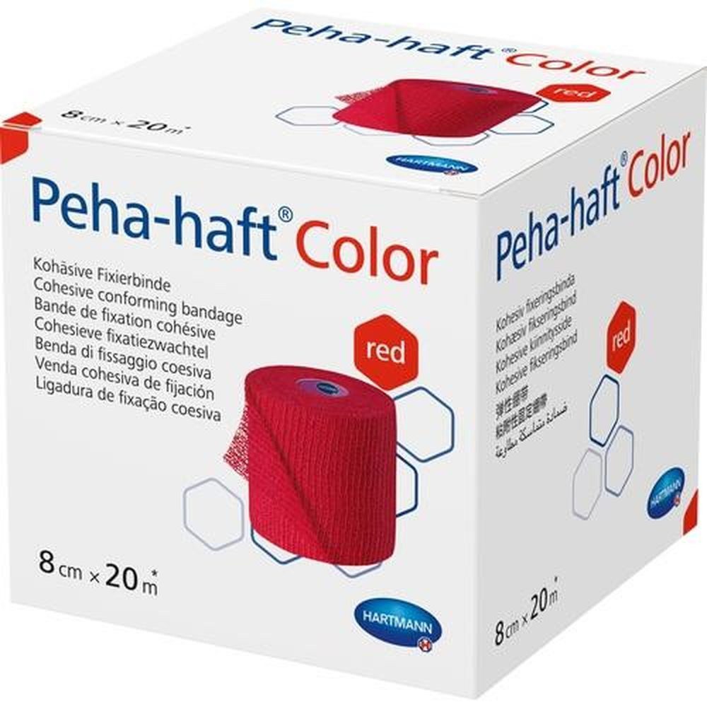 Peha-haft Bandage PEHA-HAFT Color Fixierb.latexfrei 8 cmx20 m rot 1St