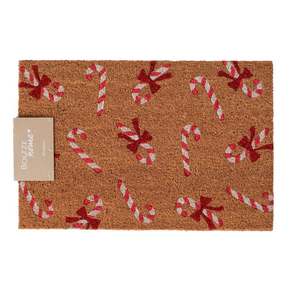 BOLTZE Fußmatte Fußmatte CANDY natur rot günstig online kaufen