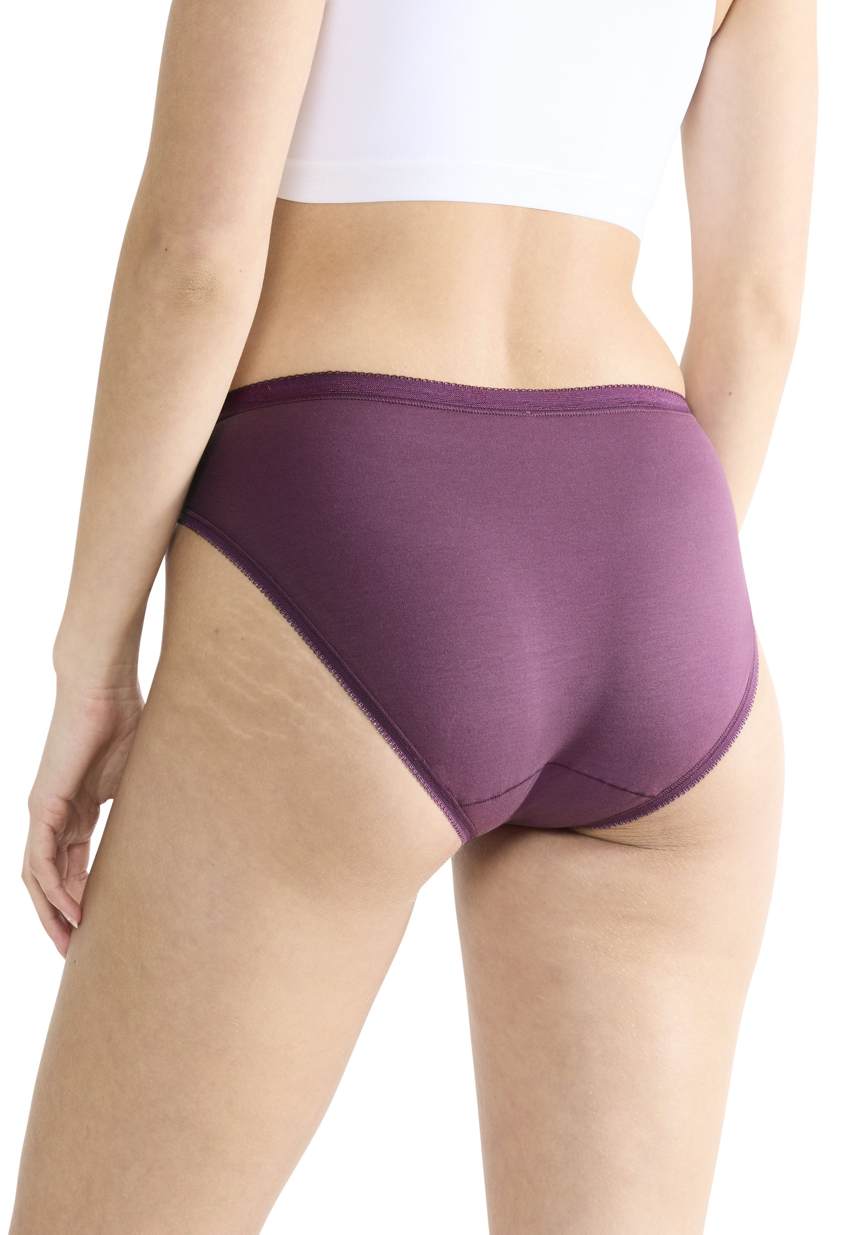 sloggi Taillenslip Basic+ Tai (3er Pack) mit hohem Beinausschnitt, Cotton-Mix, glatte Nähte