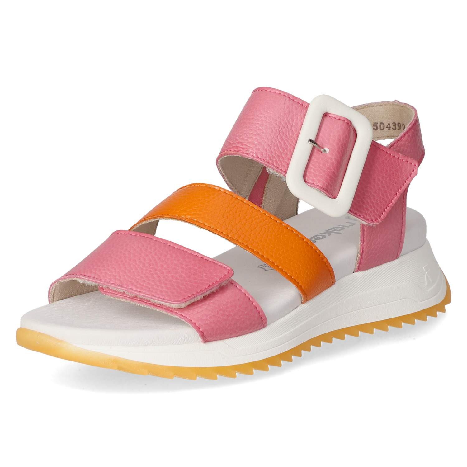 Rieker Rieker W2950-31 Damen Glattleder pink Sandalette