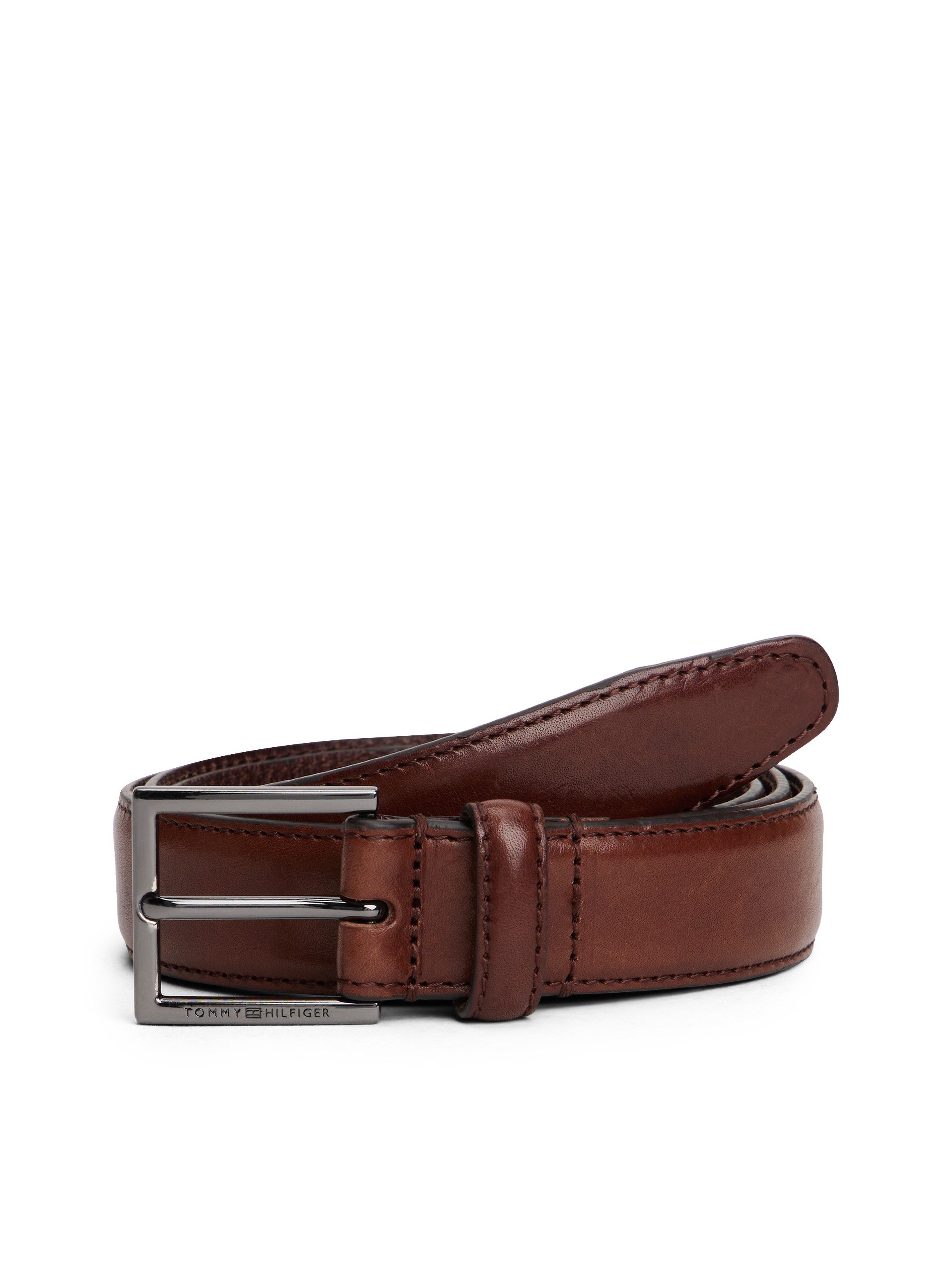 Tommy Hilfiger Ledergürtel HUDSON LEATHER Größenverstellbar