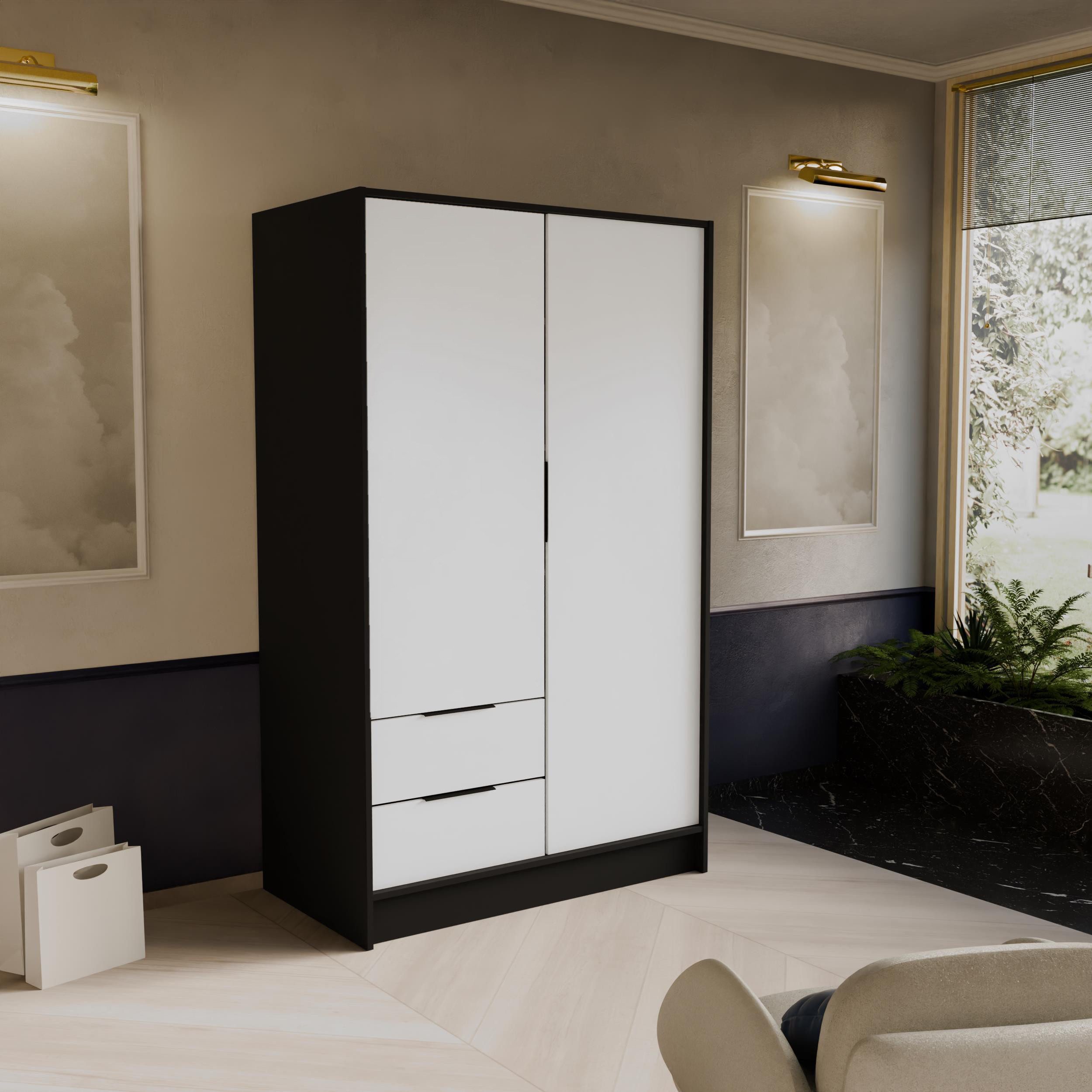 Beautysofa Kleiderschrank NIKO Breite: 100/150/200cm, mit günstig online kaufen