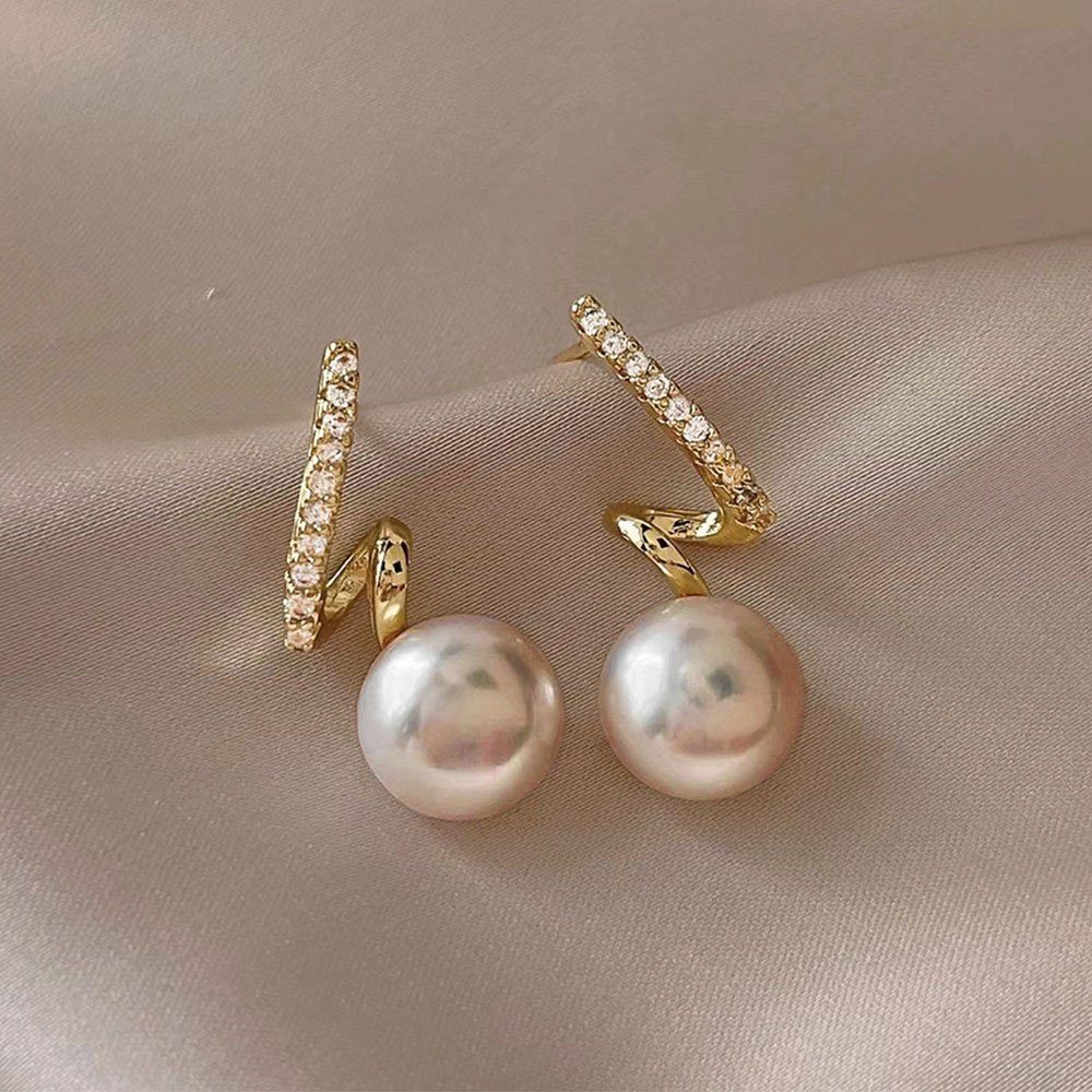 AUzzO~ Paar Ohrhänger Perlen ohrringe Damenschmuck Perlenohrringe Hochzeit Ohrringe Braut