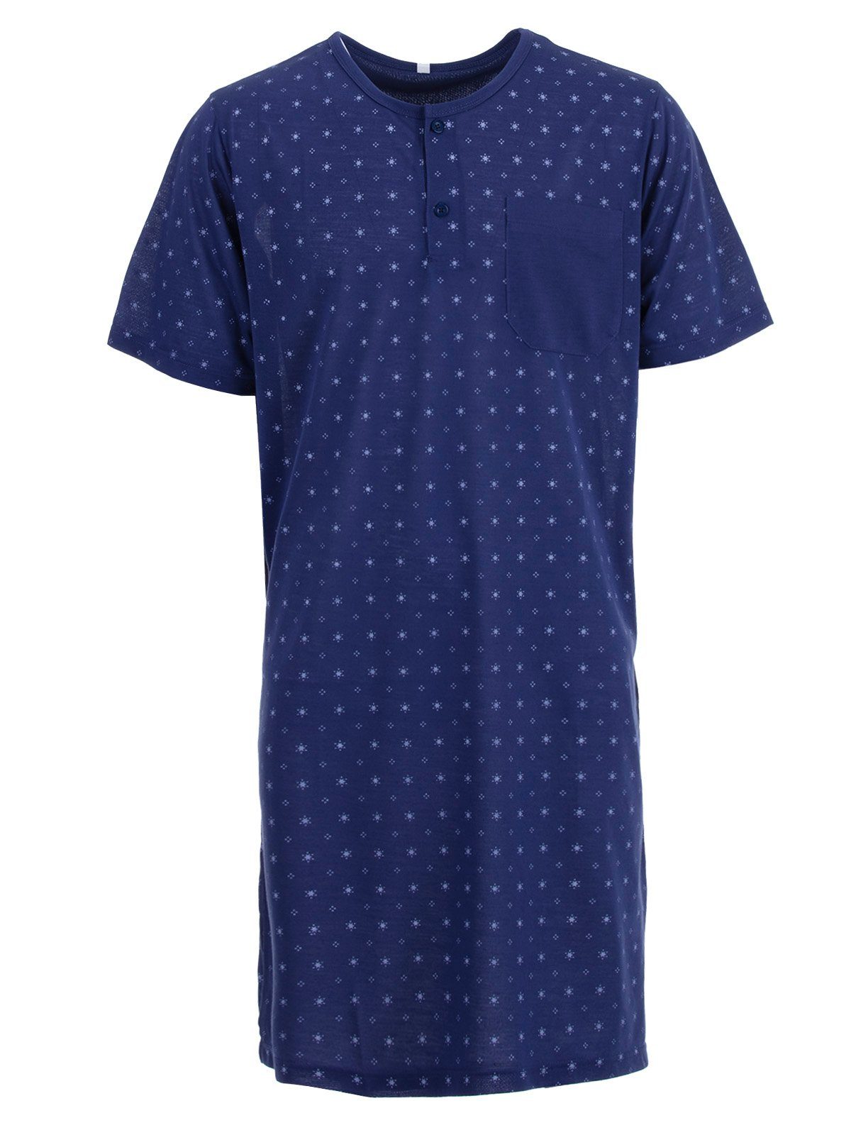 Neueste Produkte aus dem Ausland Lucky Nachthemd Kurzarm Sonne Brusttasche - navy Nachthemd