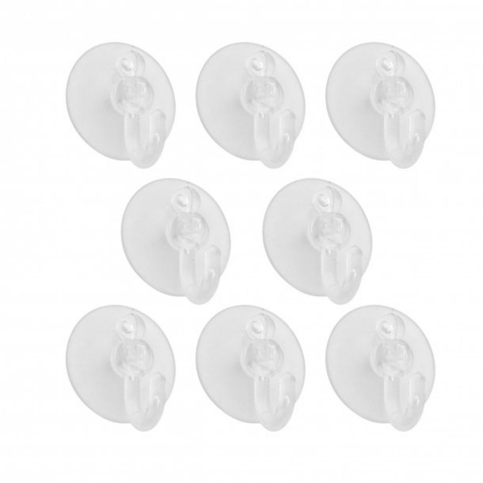 axentia Klebehaken Saughaken, 8 Stück, 3,5 cm, Schwenkhaken 290114, (1-St)