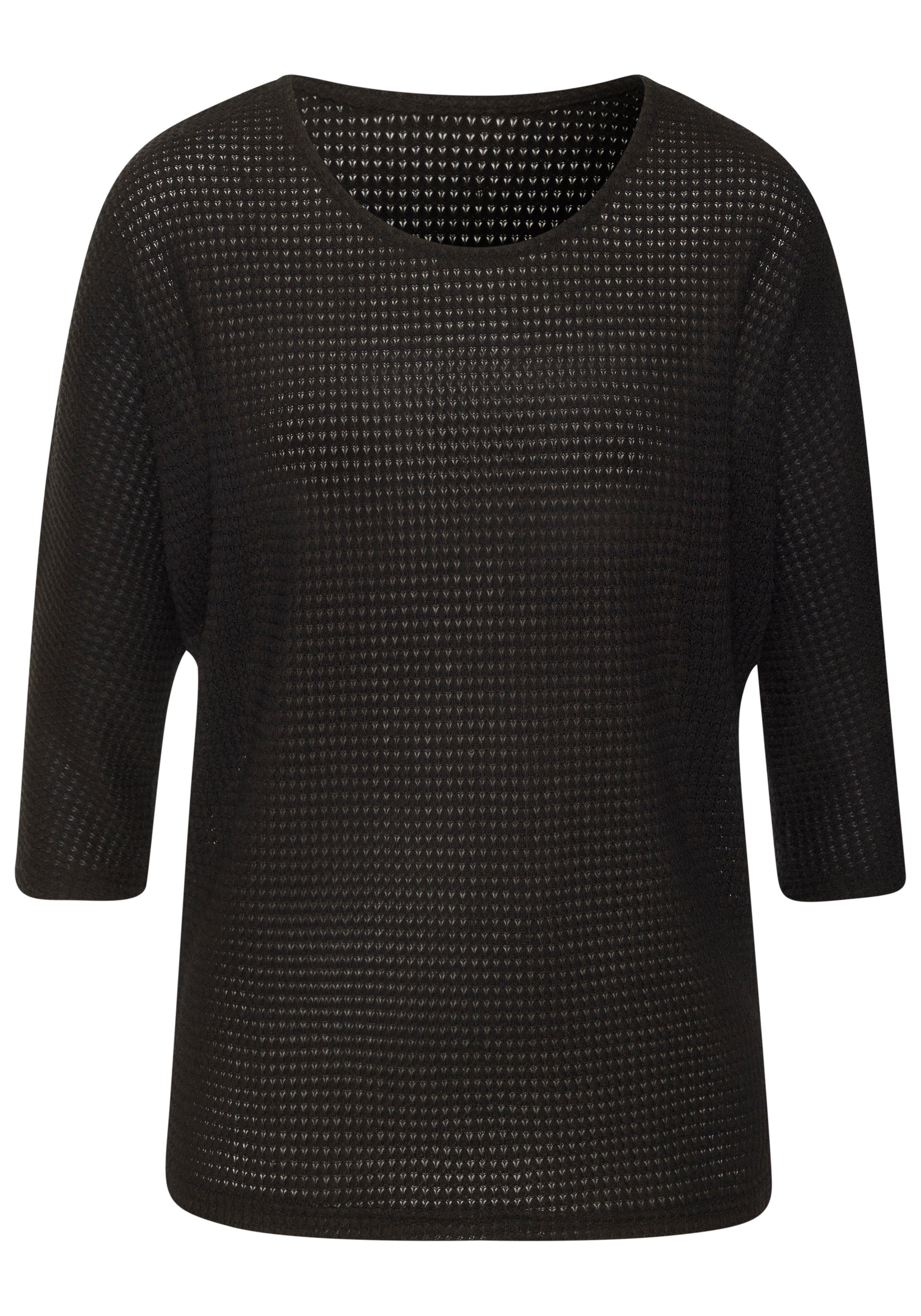 Vivance Langarmshirt mit modischer Waffelstruktur aus günstig online kaufen