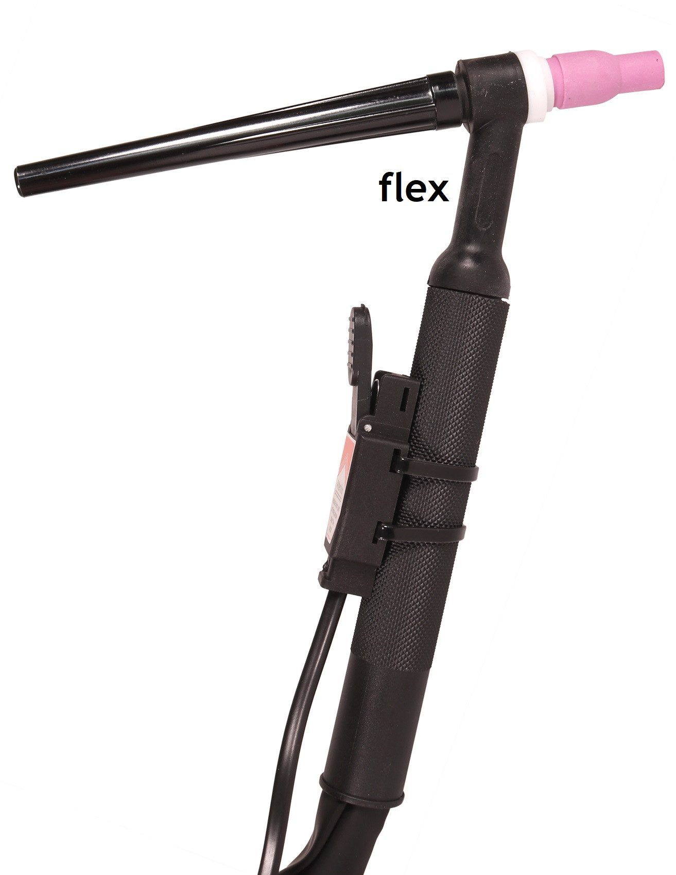 WELDINGER Inverterschweißgerät WIG-Schlachpaket SR 9 flex HF 4 m 2-polig Strombuchse am Gasanschluss, 95 - 110 A, Außenschutzschlauch aus Gummi, zweipolige Steuerbuchse am Gasanschluss