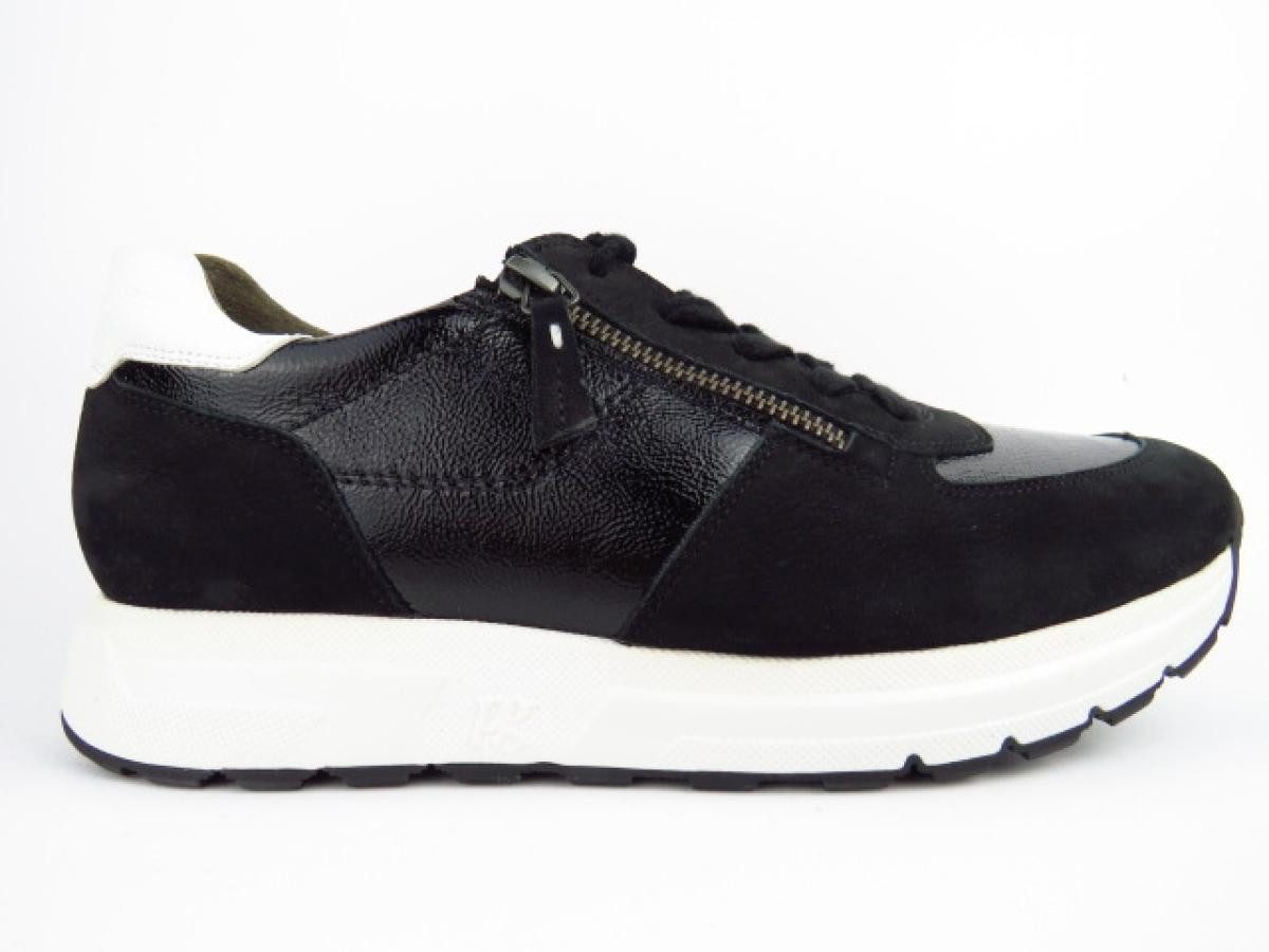 Nubuk/Lack schwarz Soft Sneaker