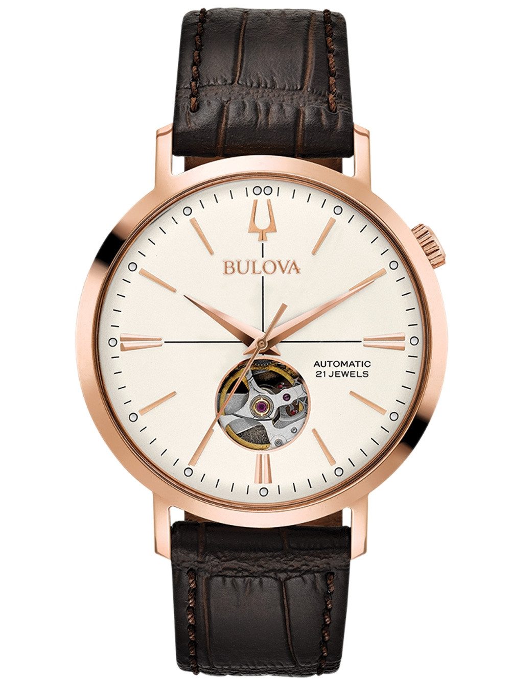Bulova Automatikuhr Bulova 97A136 Klassik Automatik Herrenuhr 41mm 3ATM Bulova 97A136 Klassik Automatik Herrenuhr 41mm 3ATM