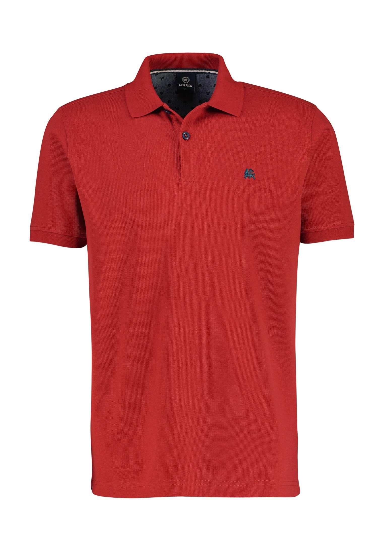 Poloshirt LERROS in RED BCI Piqué-Baumwollqualität, hochwertiger RUSTY LERROS Poloshirt