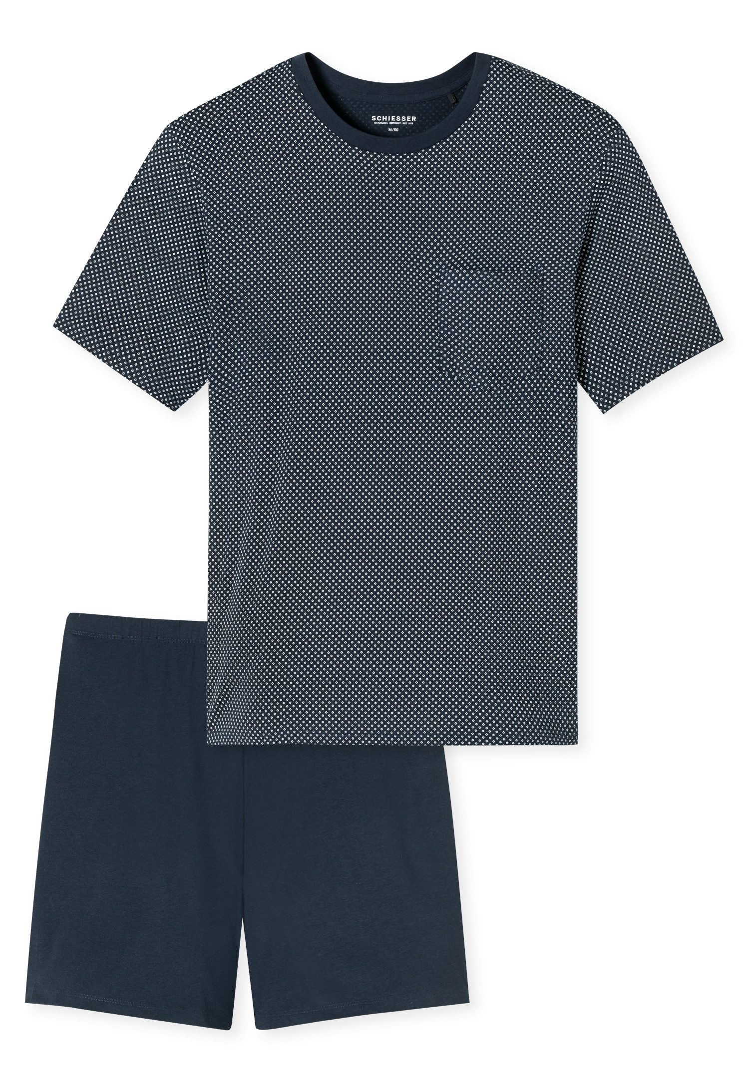 Schiesser Shorty "Comfort Essentials", (2 tlg.), mit gemustertem Oberteil günstig online kaufen