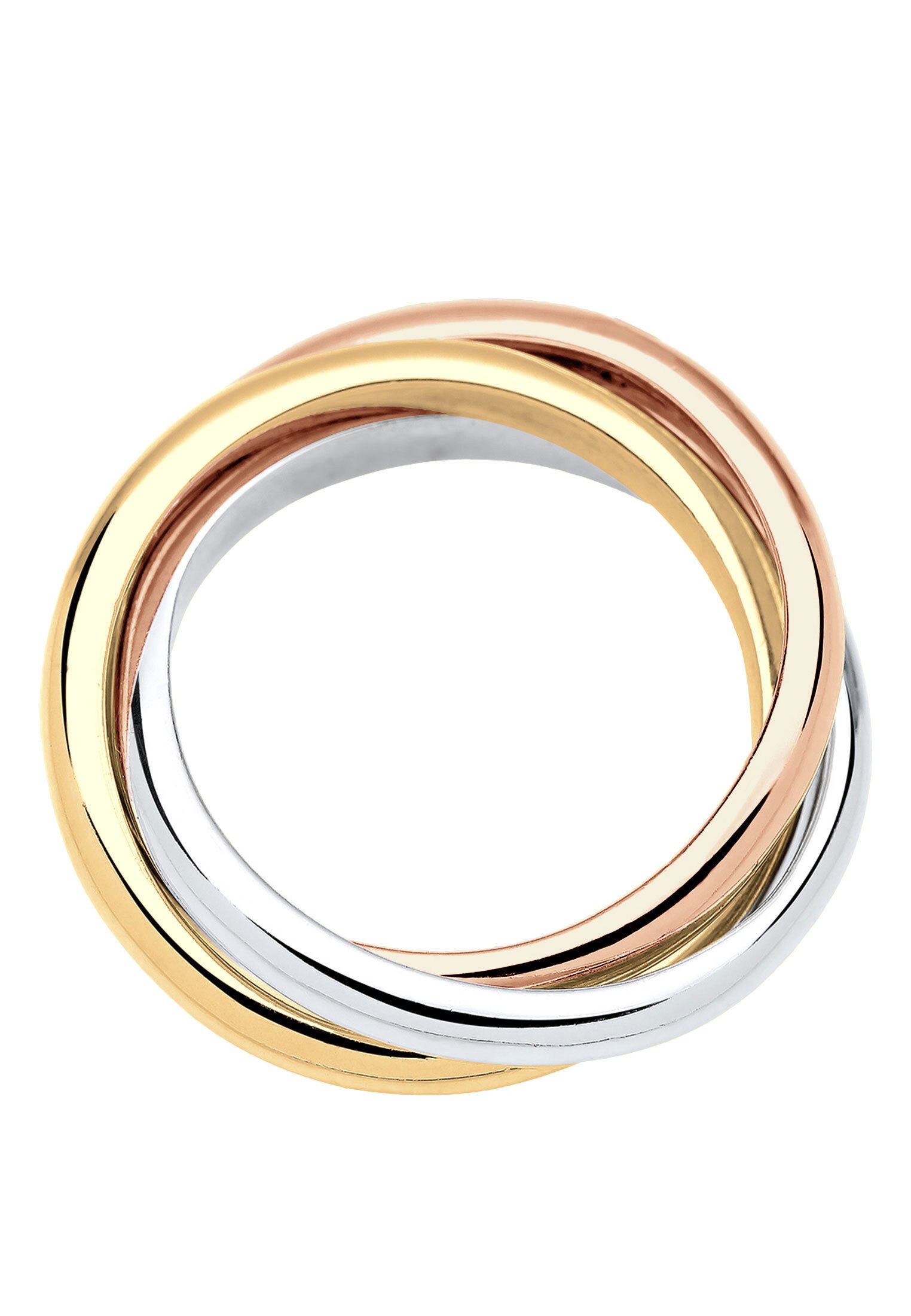 Elli Fingerring Wickelring Trio Trini Basic Schmuck Geschenk 925 Silber, Ring Set