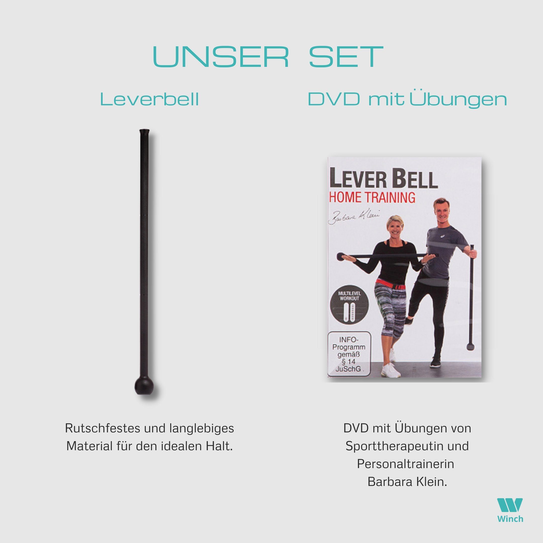 Kompakthantel SET Winch Leverbell-Balance Kraft-Koordinationstraining, für Trainings-DVD) (mit Ihr