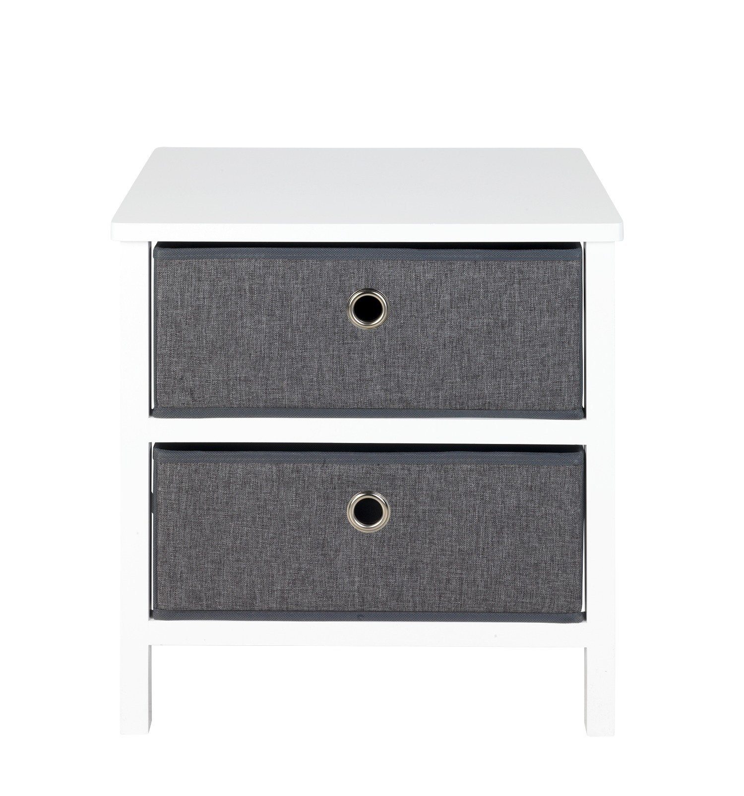 WENKO Regal Regal mit 2 Schubladen, 43 x 32 x 41 cm, klappbar, WENKO