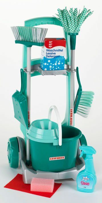 Image of Klein Kinder-Besenwagen »Leifheit Putzwagen mit Zubehör«, leicht zu montieren, Made in Germany