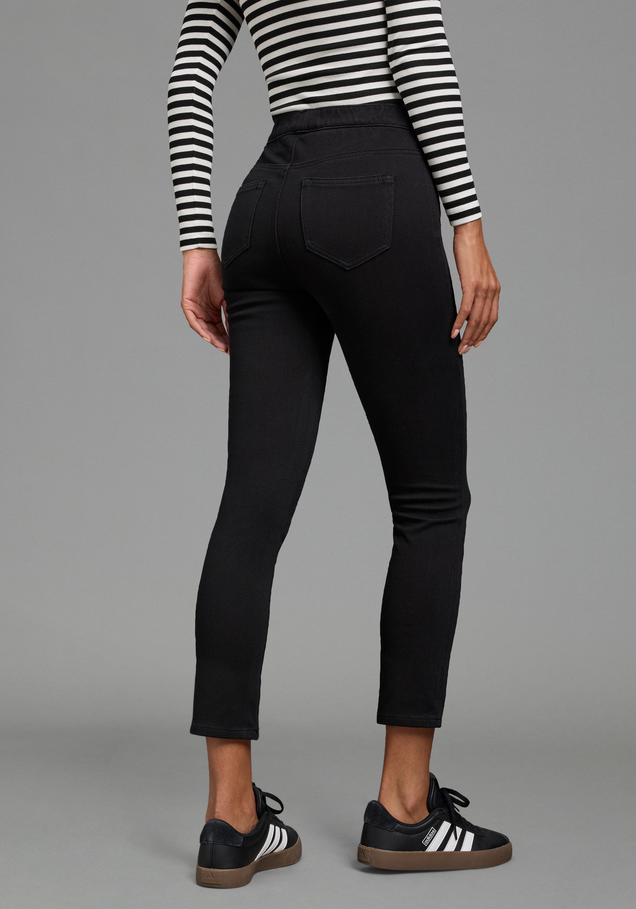 Arizona Jeansjeggings im 4 Way Stretch, Quer- und Längselastisch, 7/8 extra-enger Skinny-Fit, normale Leibhöhe, 7/8-Länge