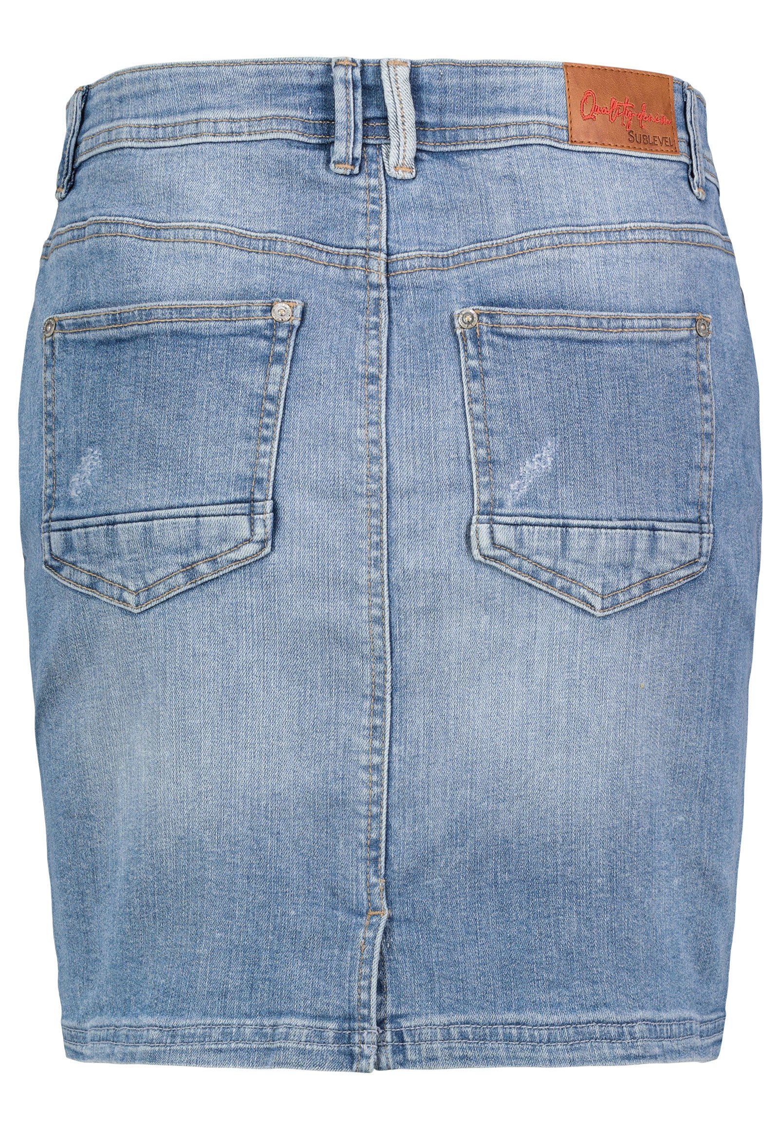 SUBLEVEL Jeansrock Damen Maxi Midi Mini günstig online kaufen