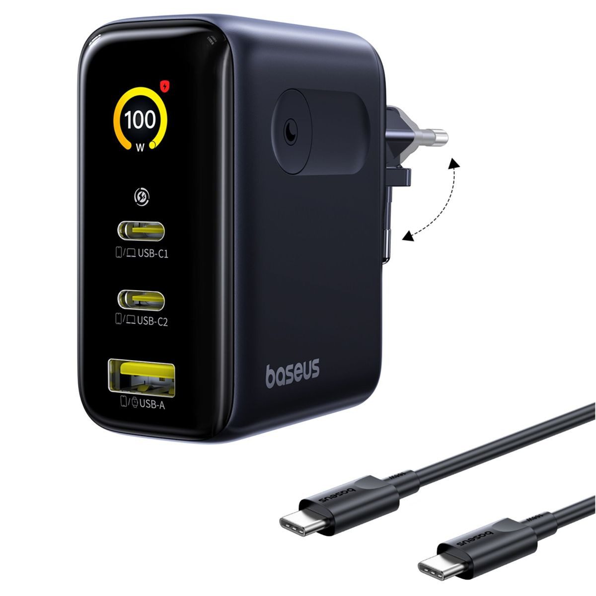 Baseus PicoGo AE21 Charger 2C+A 100W + Type-C 1.5m USB-Ladegerät