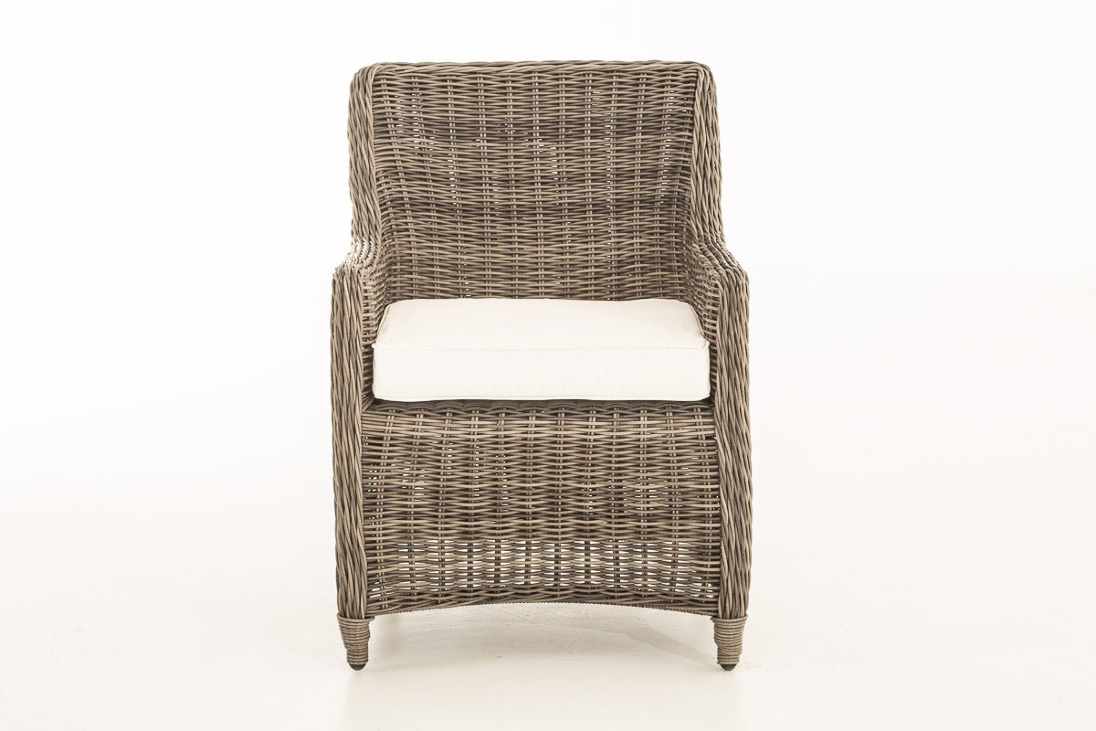 TPFGarden Gartensessel Sandy - Rattansessel für Garten und Terrasse - Farbe: grau-meliert (Hochwertiger und stabiler Gartensessel aus handgefertigtem Polyrattan, 1-St., Outdoor-Sessel mit pulverbeschichtetem Aluminumgestell), Balkonstuhl, Terrasssenstuhl - Maße (TxBxH): 68 x 61 x 87cm. Reduzierter Preis € 253,45. Unverbindliche Preisempfehlung € 349,00