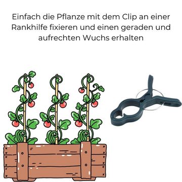 GarPet 10 St. Pflanzenclips Pflanzen Krawatten Klammern Binder Rankhilfe Pflanzschnur
